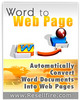 Thumbnail WordToWebPage: Turn word docs into web pages (MRR)
